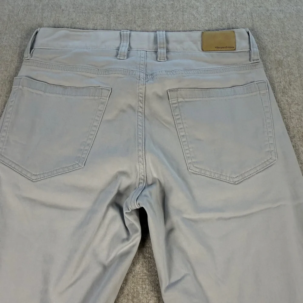 Vineyard Vines 5-Pocket Pants Mens 28x32 Gray Slim Fit Cotton Blend Stretch